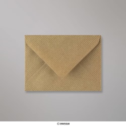 82x113 mm (C7) Hnedá Obálka s Rebrovaným Vzorom