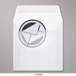 160x160 mm White Translucent Envelope