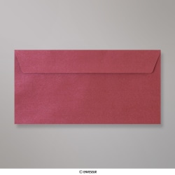 110x220 mm (DL) Vínovo-červená Štruktúrovaná Obálka
