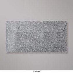 110x220 mm (DL) envelope com textura - cinzento médio
