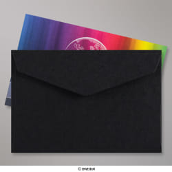 62x94 mm Black V-flap Peel & Seal Envelope