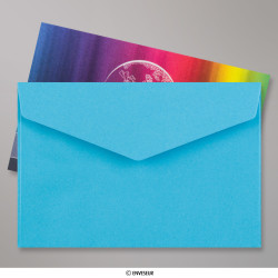 62x94 mm Blue V-flap Peel & Seal Envelope
