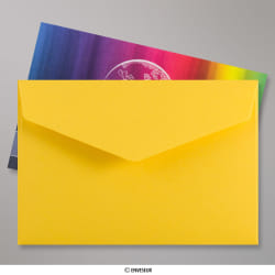 62x94 mm Dark Yellow V-flap Peel & Seal Envelope