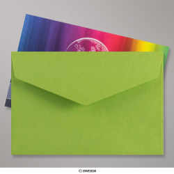 62x94 mm Green V-flap Peel & Seal Envelope
