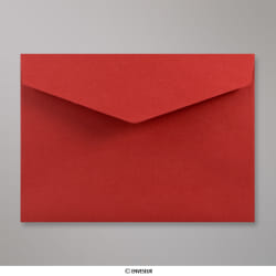 114x162 mm (C6) envelope com aba em pico - Vermelho escuro