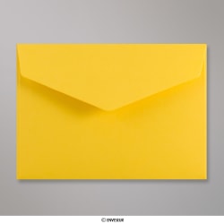 114x162 mm (C6) envelope com aba em pico - Amarelo escuro