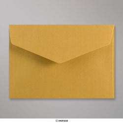 114x162 mm (C6) Zlatá obálka so šípovou samolepiacou klopou