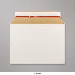 180x235 mm Biela kapacitná obálka na knihy z vlnitej lepenky typu F