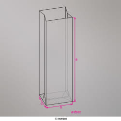 255x85x60 mm bolsa celofane clara