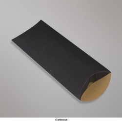 220x110+30 mm (DL) Čierna vlnitá škatuľka v tvare vankúša