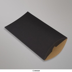 229x162+30 mm (C5) caixa almofada com Ondulação - preto