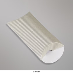 113x81+30 mm (C7) Strieborná vlnitá škatuľka v tvare vankúša