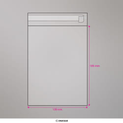 185x138 mm bolsa celofane clara