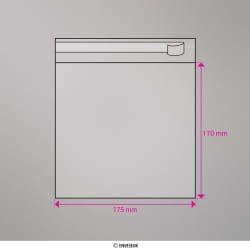 170x175 mm Číre celofánové vrecko