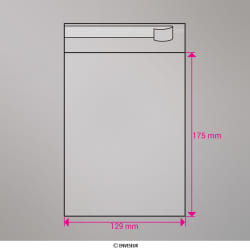 175x129 mm bolsa celafane