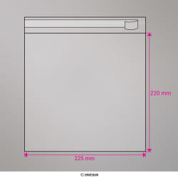 220x225 mm bolsa celofane clara