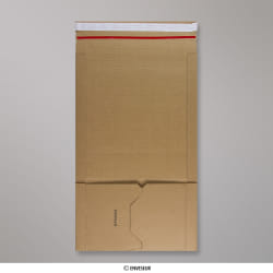 217x155 mm Manilová krabica s nastaviteľnou kapacitou na knihy / vlnitá lepenka typu E