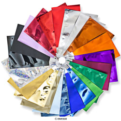 Bolsas em folha de prata