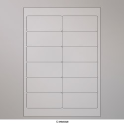 97x42 mm (A4) etiquetas adesivas - claro