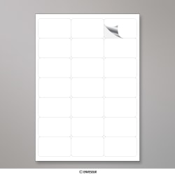63.5x38.1 mm (A4) Etiquetas resistentes - branco