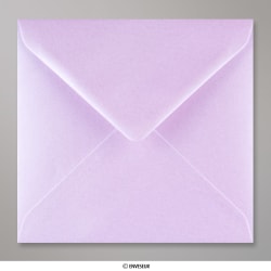 155x155 mm Lila glanzende envelop