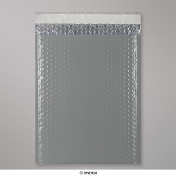 324x230 mm (C4) Tmavo-šedá metalická lesklá bublinková obálka