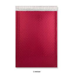 450x320 mm (C3) Bolsa com Bolhas Metálica - Vermelho