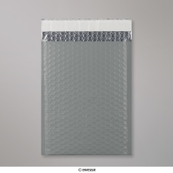 250x180 mm Tmavo-šedá metalická matná bublinková obálka