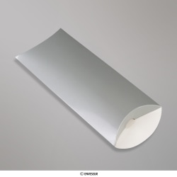 220x110+35 mm (DL) Strieborná škatuľka v tvare vankúša