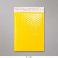 250x180 mm Geel Poly Glans Bubbel Tasje