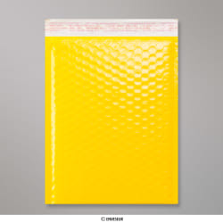 340x240 mm Geel Poly Glans Bubbel Tasje