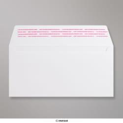 114x229 mm envelope branco