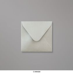 100x100 mm Strieborná perleťová obálka