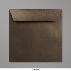 155x155 mm envelope pérola bronze