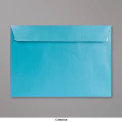 162x229 mm (C5) Babyblauwe parelmoer-envelop