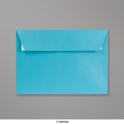 114x162 mm (C6) Babyblauwe parelmoer-envelop
