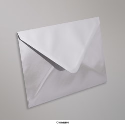 114x162 mm (C6) Envelopes de prata espelho de acabamento