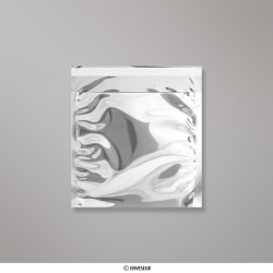 165x165 mm bolsa de papel de prata - prateado
