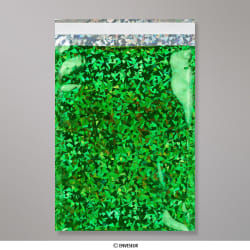 450x320 mm (C3) Groen Holographisch Folie Tasje