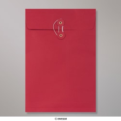 324x229x25 mm Rood Geer Envelop met Japanse Sluiting