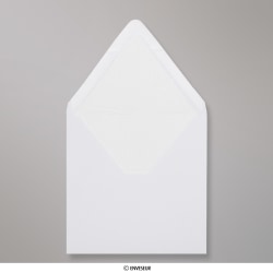 160x160 mm envelope branco forrado + papel fancy branco