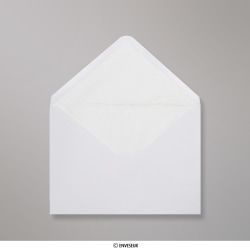 162x229 mm (C5) envelope branco forrado + papel fancy branco