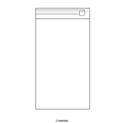 Bolsa em celofane sem cabeçalho