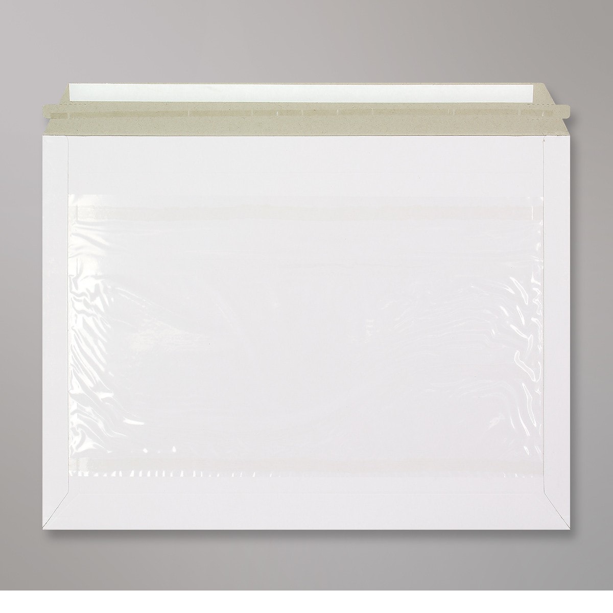 Enveloppe courrier non imprimée avec des plis de volume et poche pour documents 266x353 mm