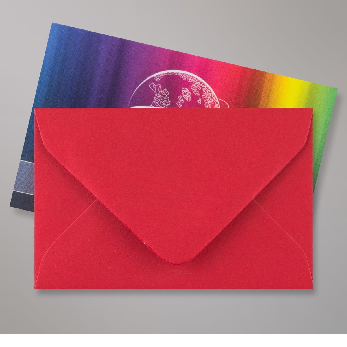 Enveloppe rouge écarlate 62x94 mm