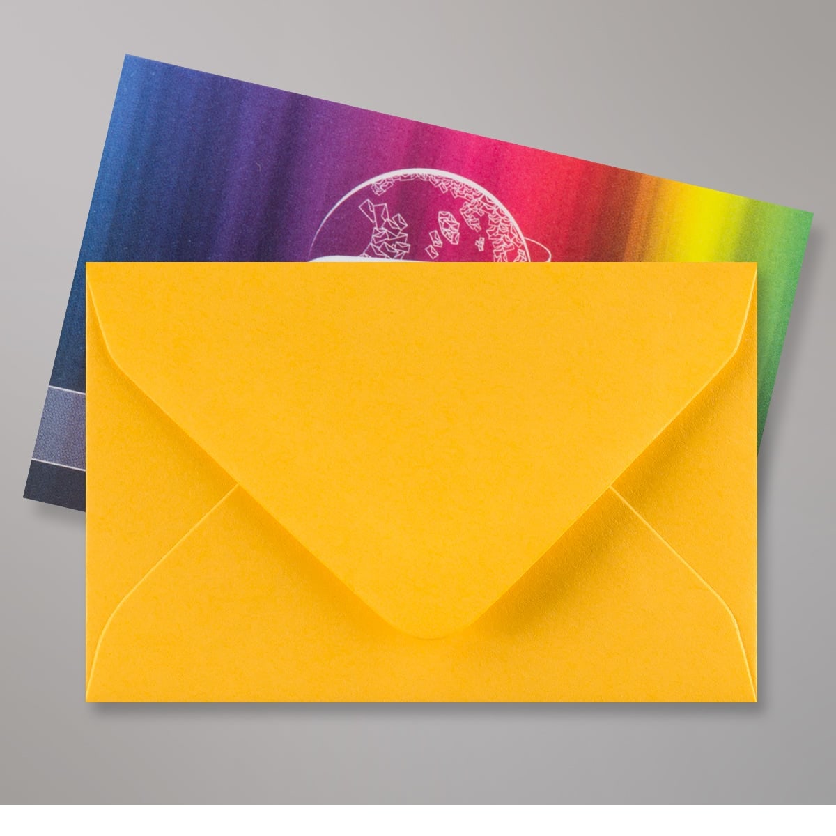 Enveloppe jaune doré 62x94 mm