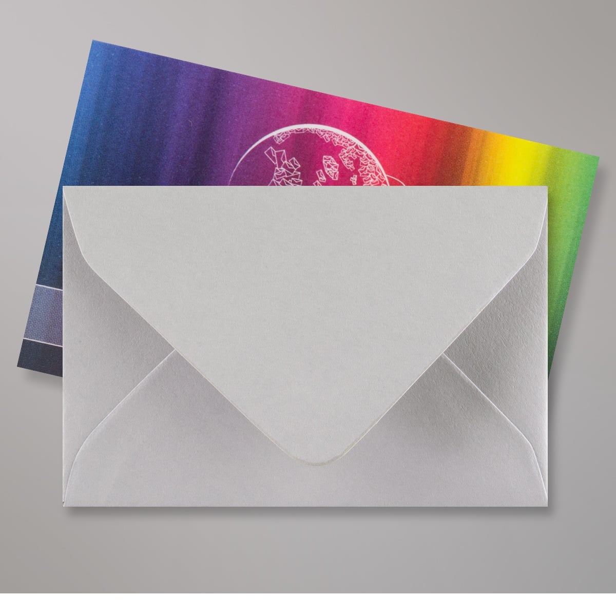 Enveloppe grise claire 62x94 mm