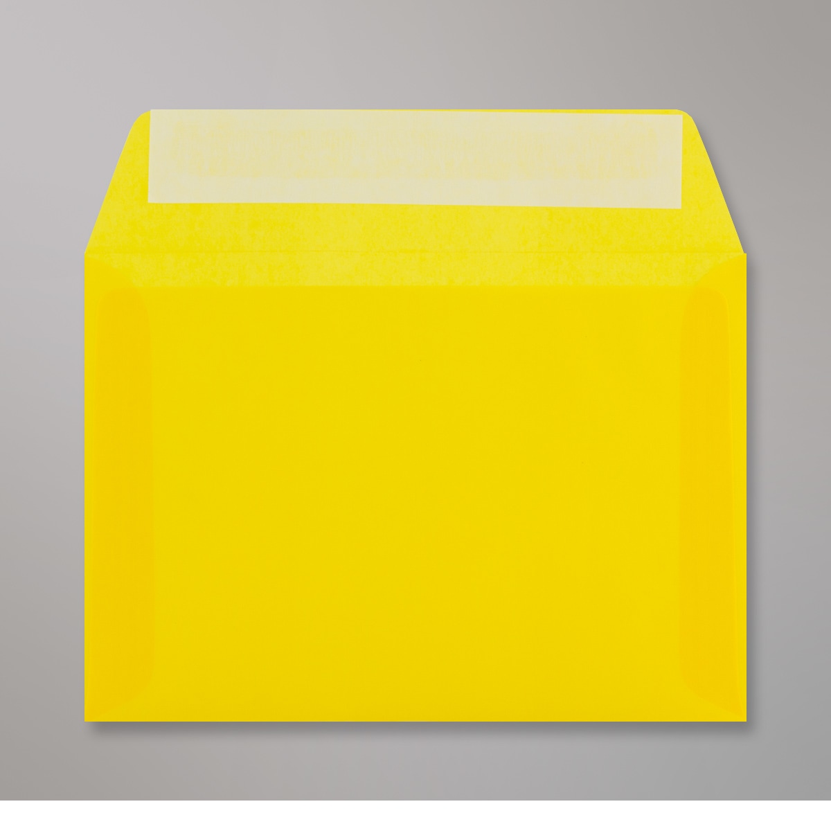 Enveloppe transparente jaune 114x162 mm (C6)