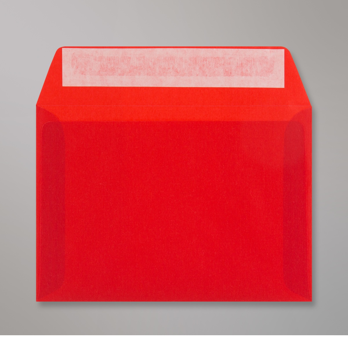 Enveloppe transparente rouge 114x162 mm (C6)