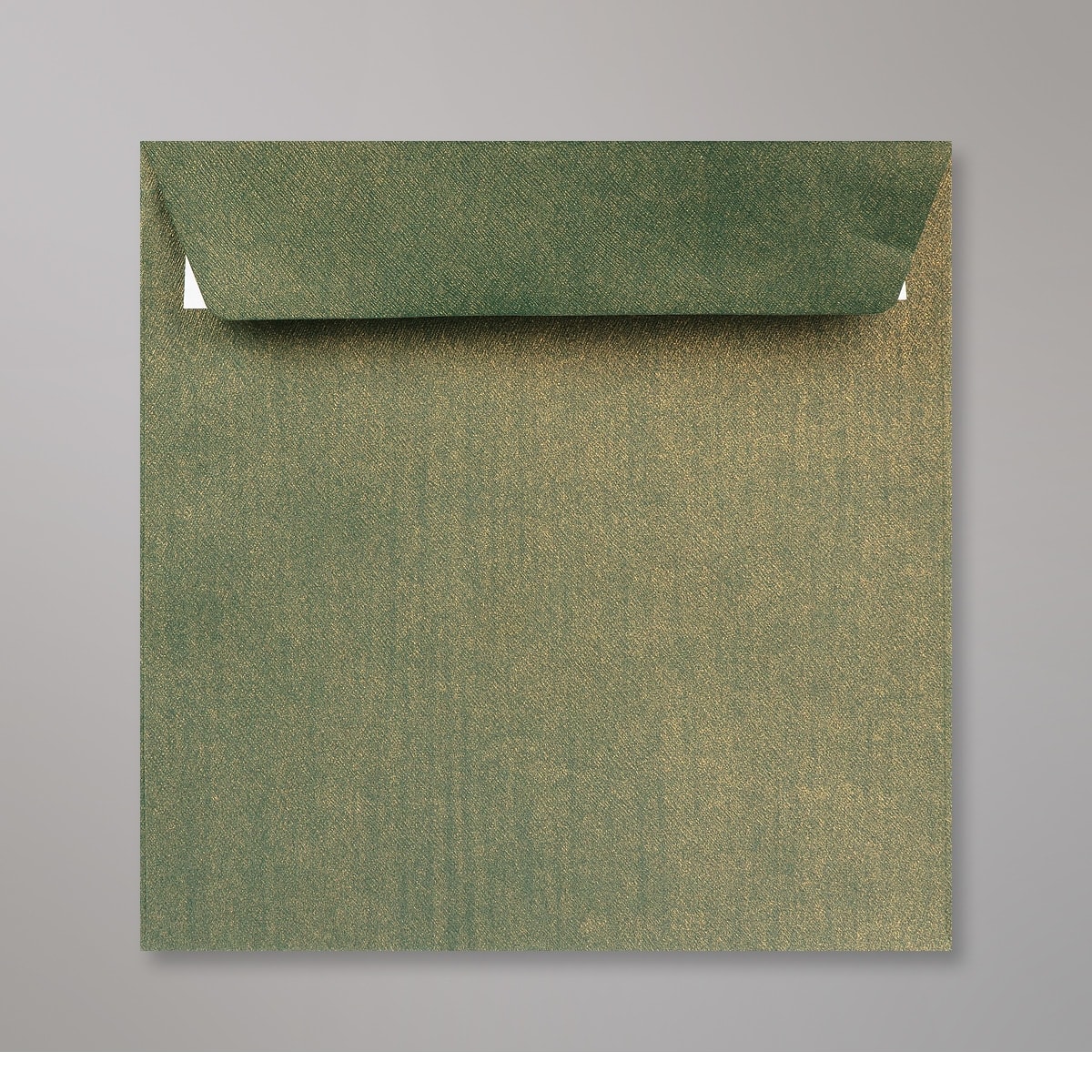 Enveloppe à grains verte champagne 155x155 mm